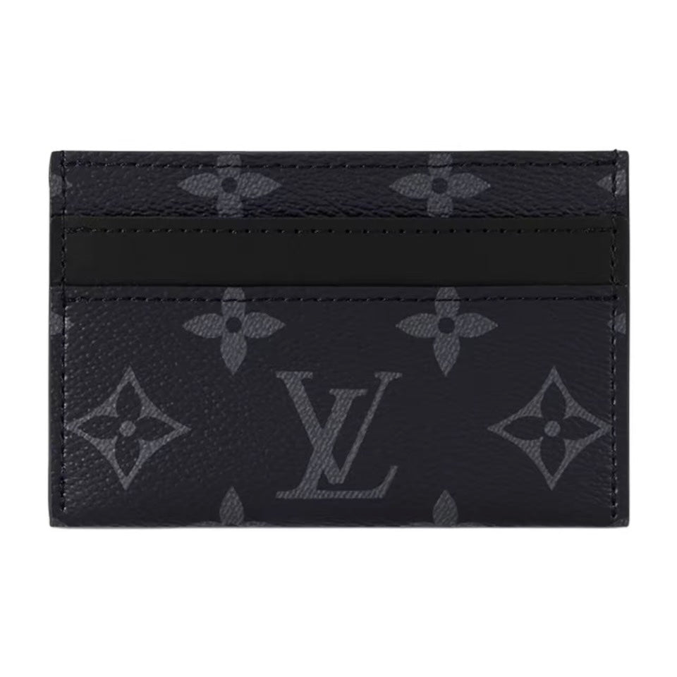 1V Black flower card bag