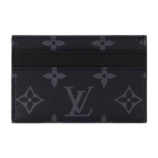 1V Black flower card bag