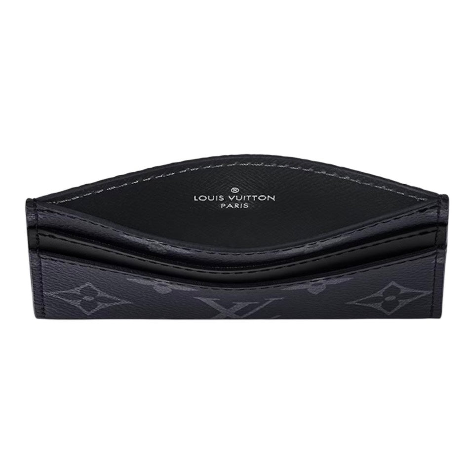 1V Black flower card bag