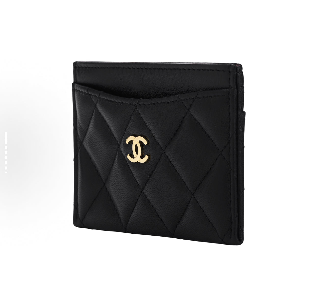 Double C black card case
