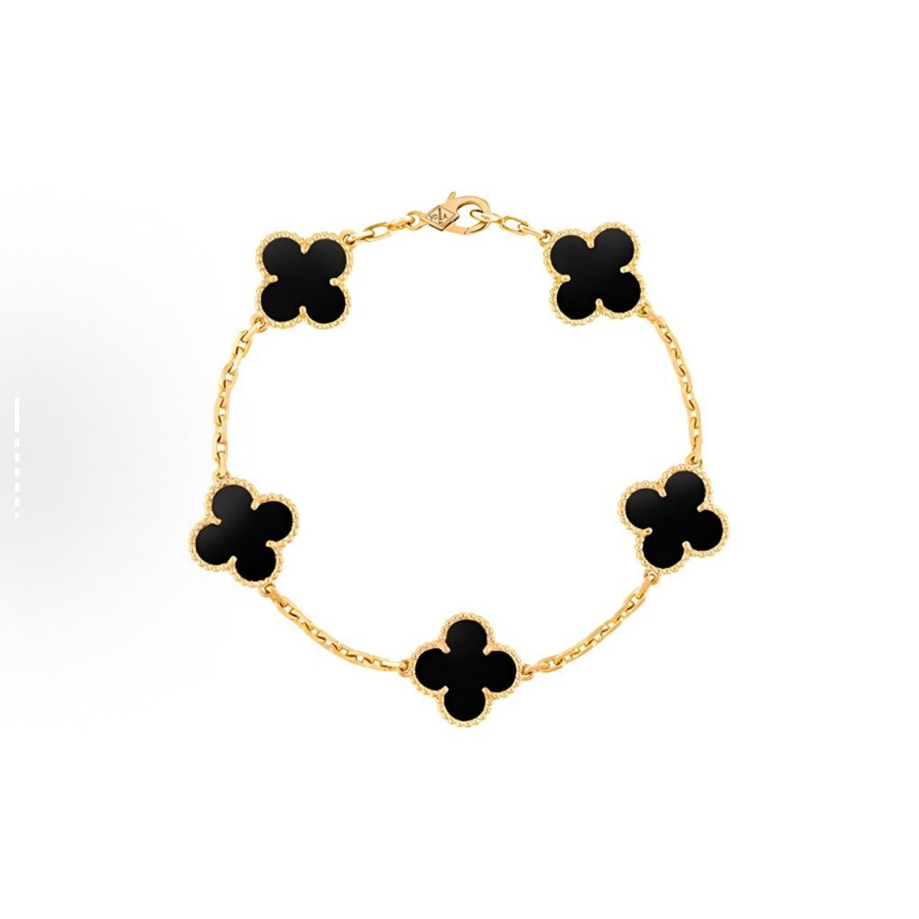 Four-leaf clover bracelet