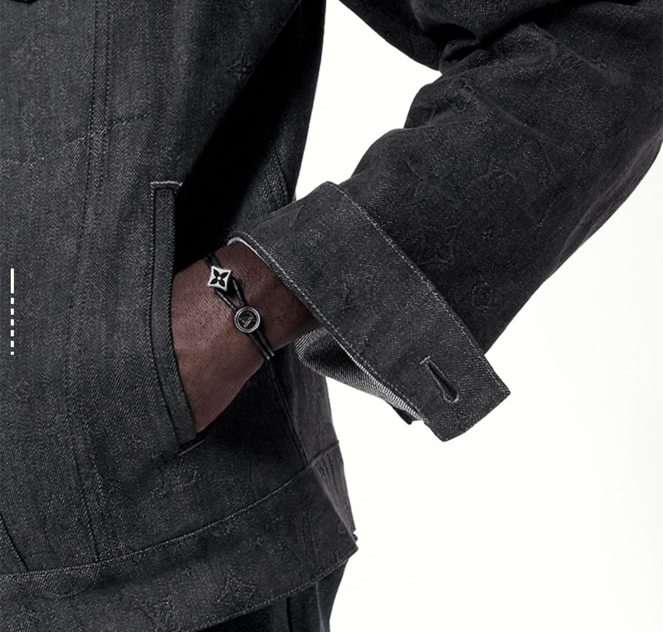 1V black and gray hand strap