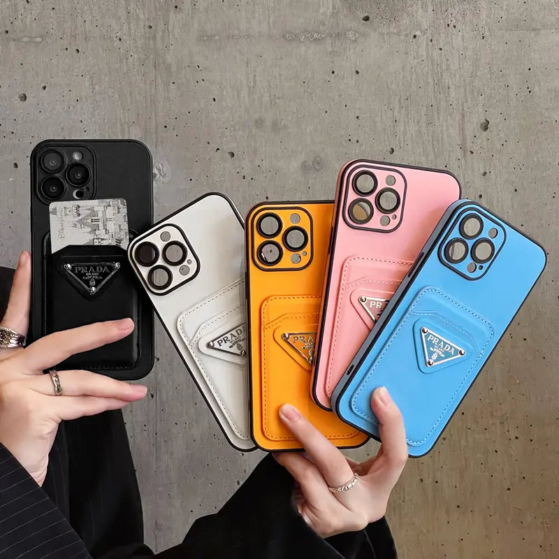 PLA Apple Card wrapped leather phone case
