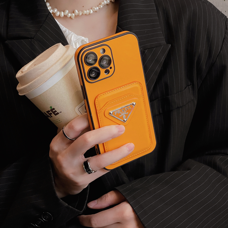 PLA Apple Card wrapped leather phone case
