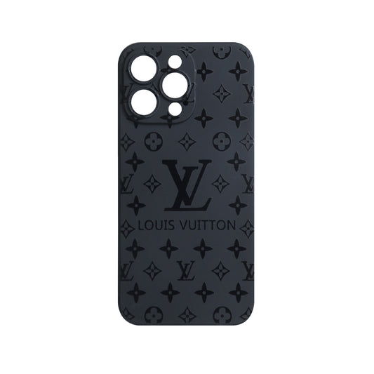 1V Apple Classic Black floral phone case