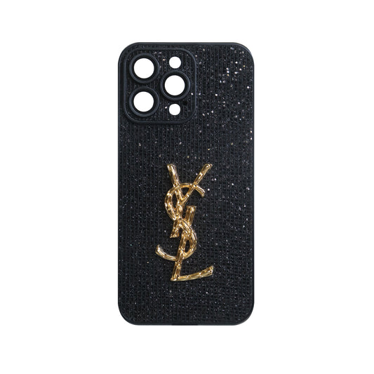 SLL Crystal-Embellished Apple Phone Case