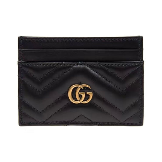 GG Card Bag -Black cowhide