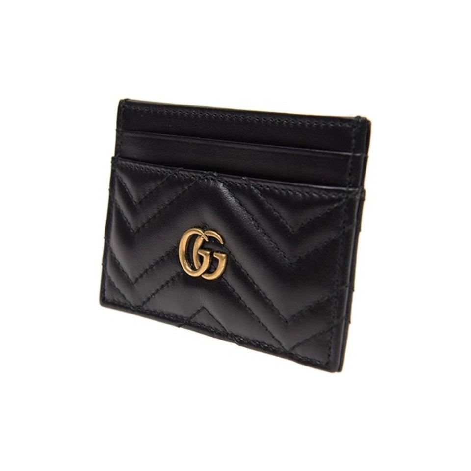 GG Card Bag -Black cowhide