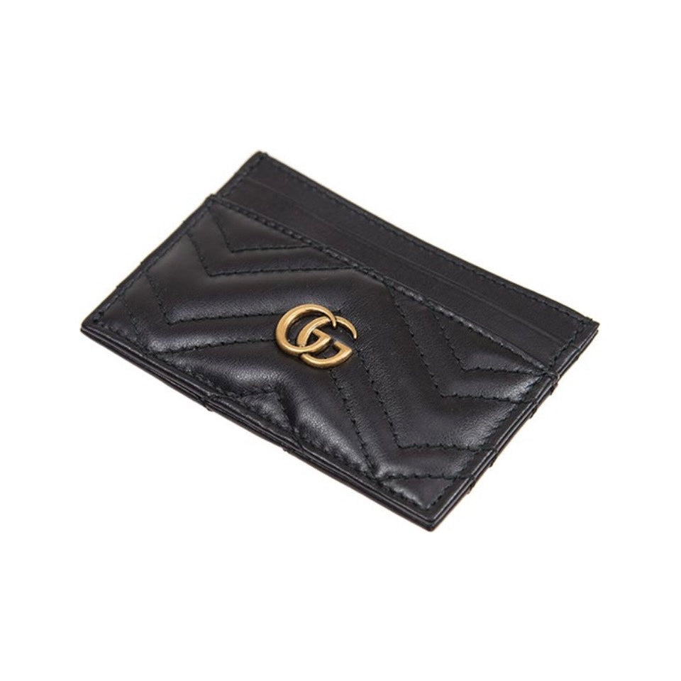 GG Card Bag -Black cowhide